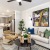 living area with couch with open floorplan