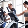 a group of people exercising
